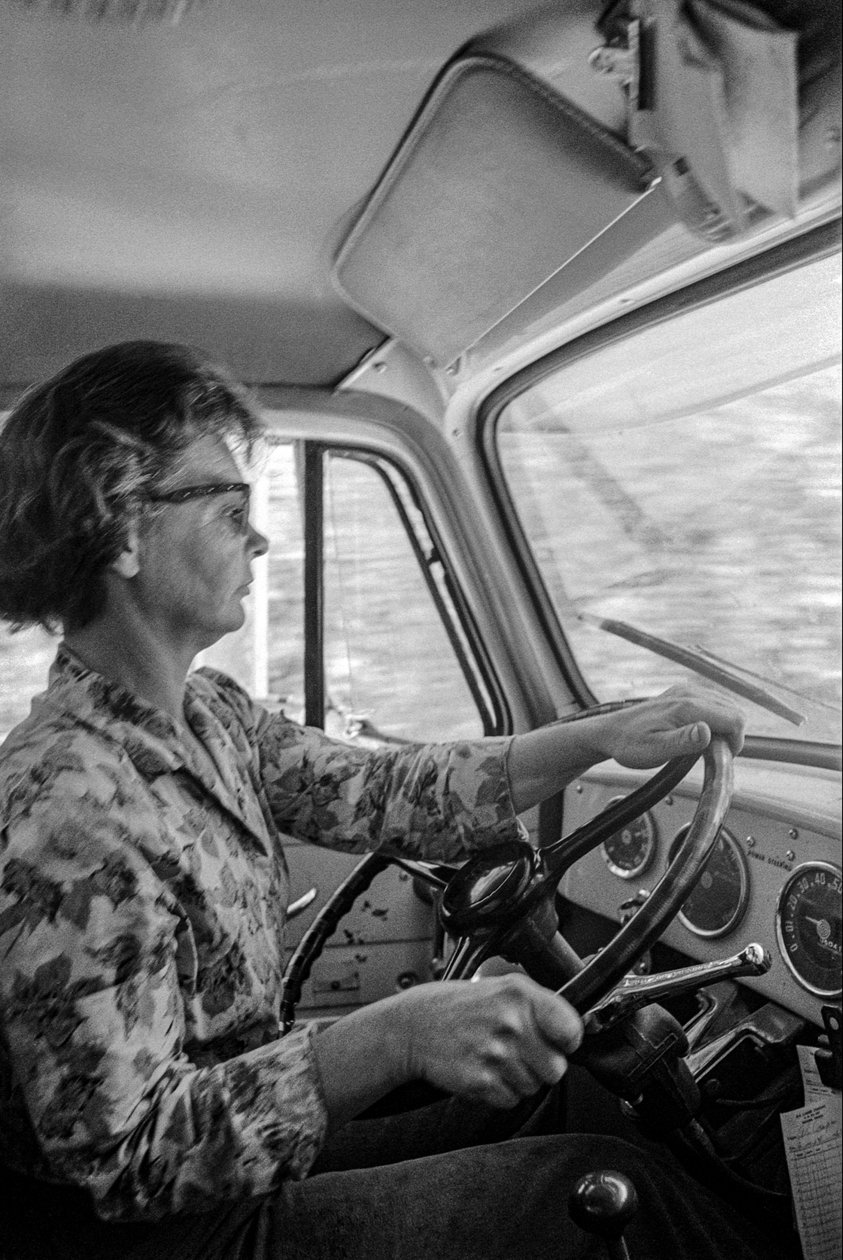 Mildred Cooperová je 43letá babička, pracuje jako řidička nákladního auta na těžbu dřeva. od Ted Spiegel