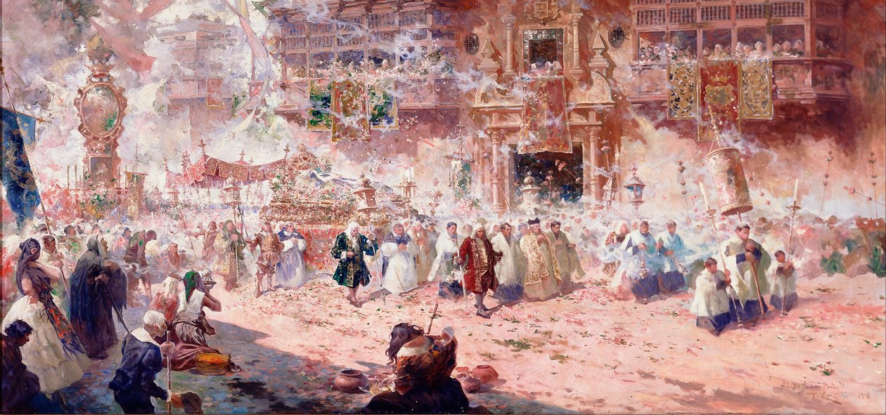 Pohřeb svaté růže od Teófilo Castillo