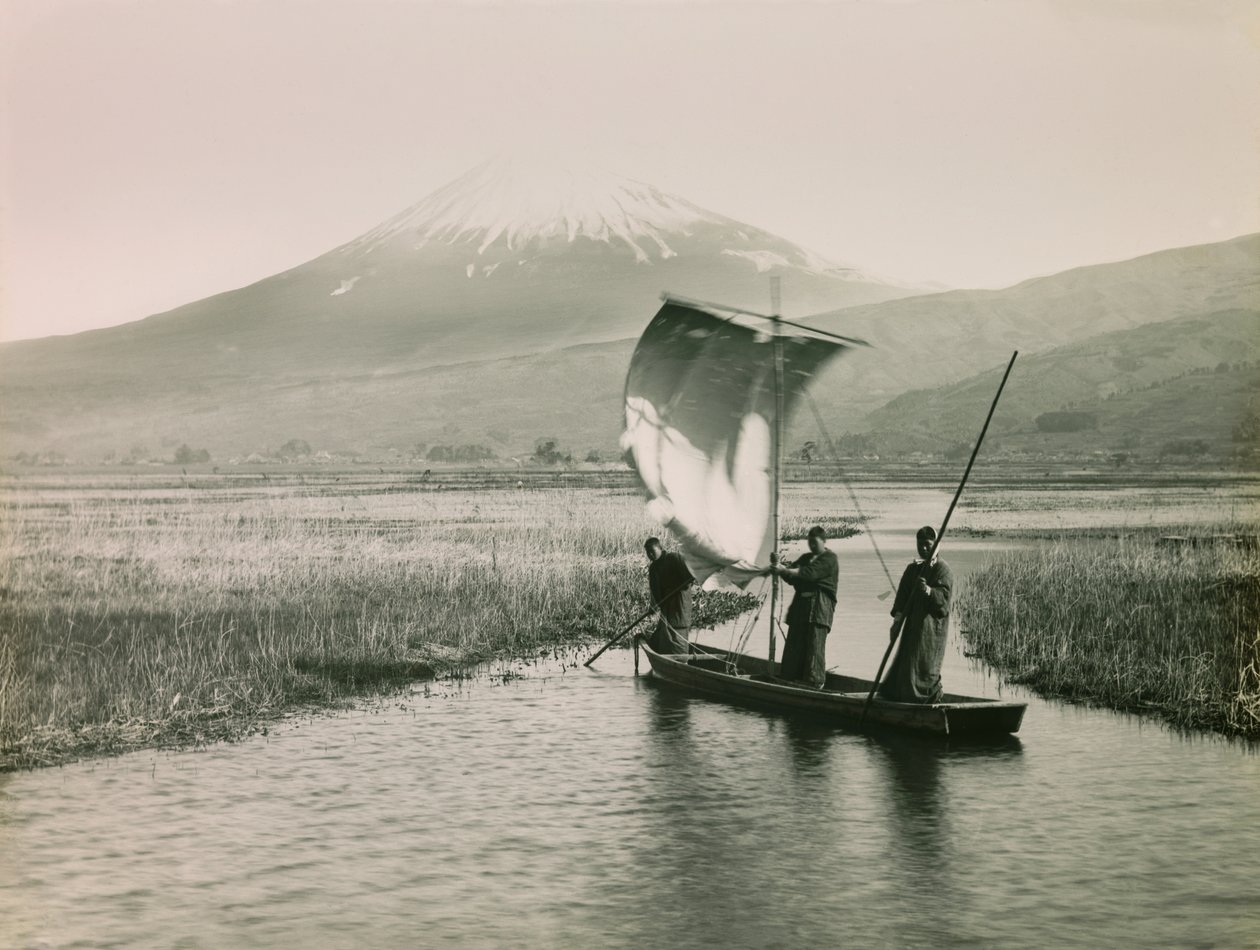 Hora Fudži při pohledu z Tokaido, asi 1900-1915 (fotografie) od Teijiro Takagi