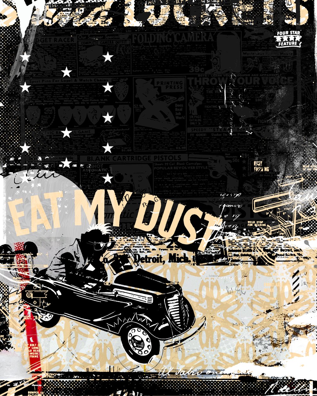 Eat my Dust, 2014 (koláž na plátně) od Teis Albers