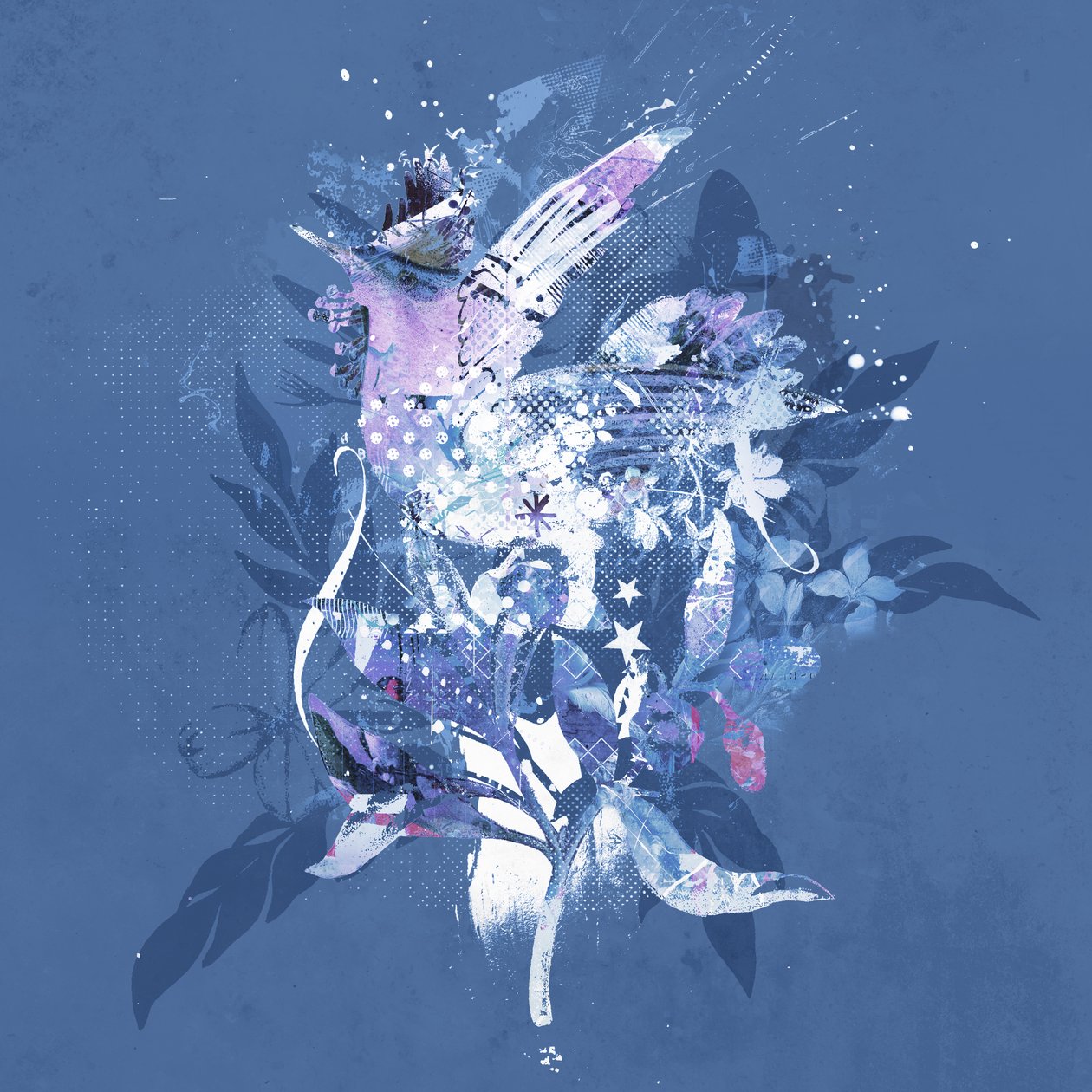 Freebirdy, 2015 (koláž na plátně) od Teis Albers