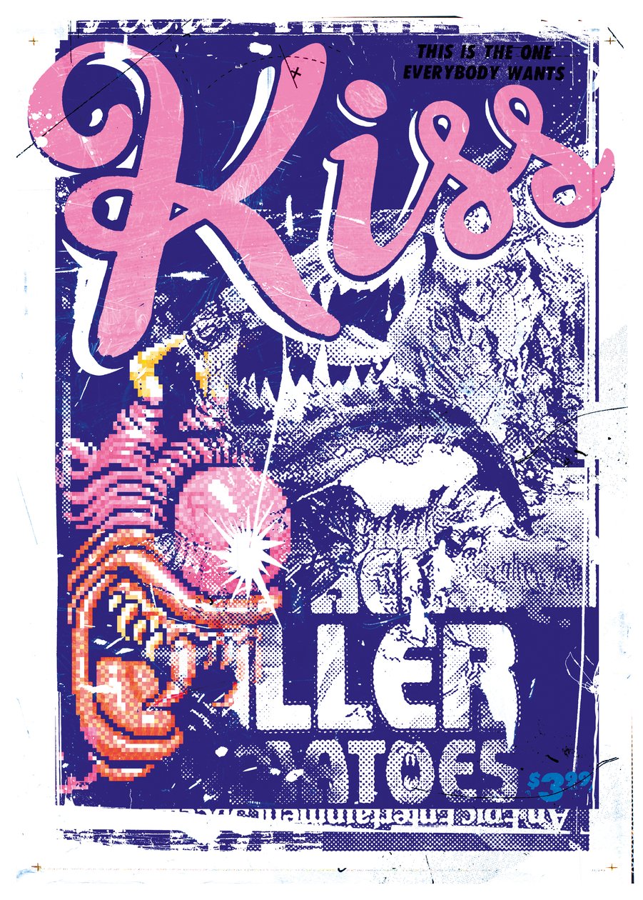 Kiss Killer, 2015 (koláž na plátně) od Teis Albers