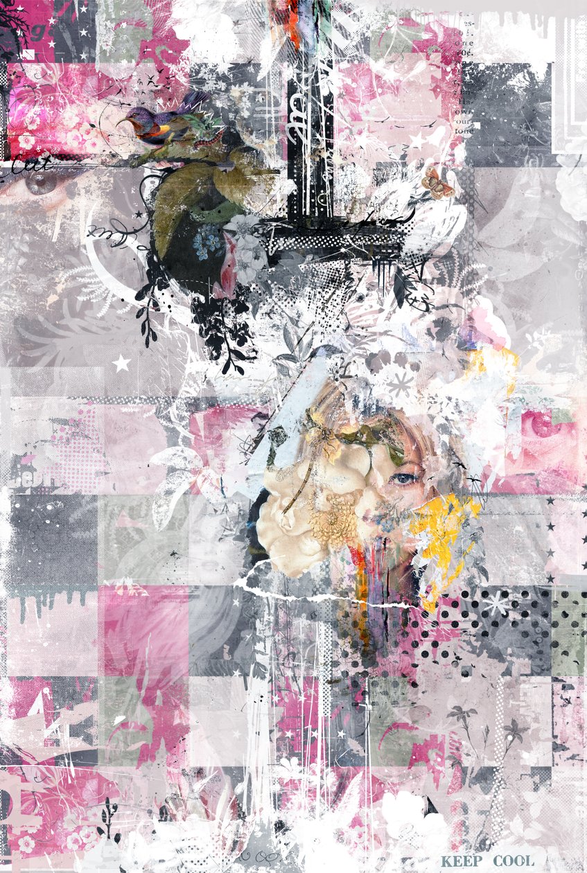 Nature Patchwork, 2016 (koláž na plátně) od Teis Albers
