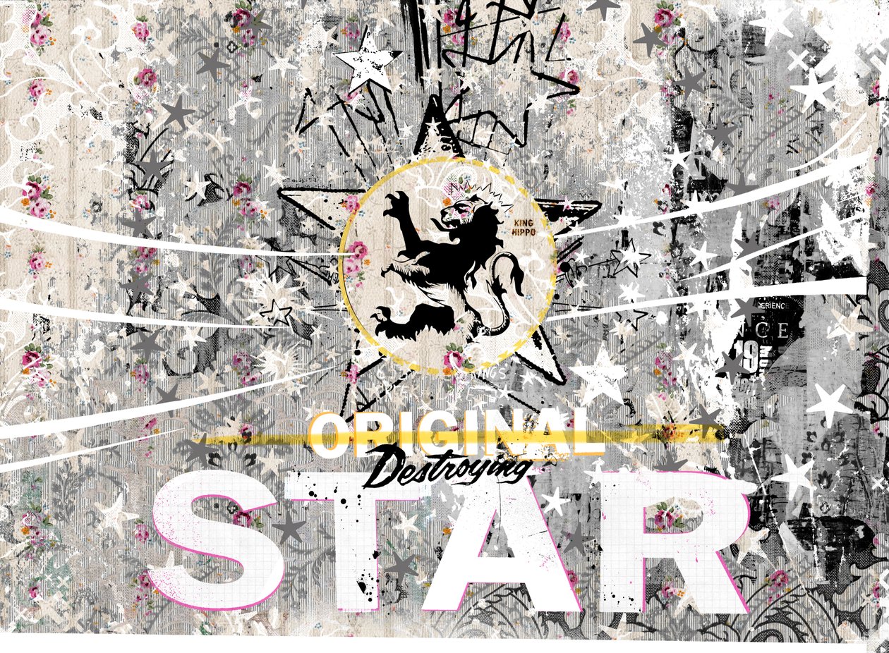 Original Star, 2018 (koláž na plátně) od Teis Albers