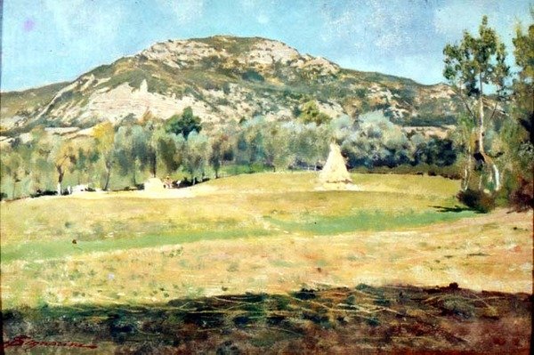 srpna v Pietramale od Telemaco Signorini