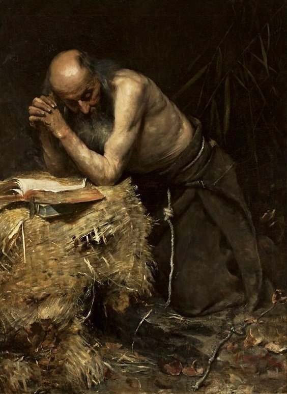 Anchorite. od Teodor Axentowicz