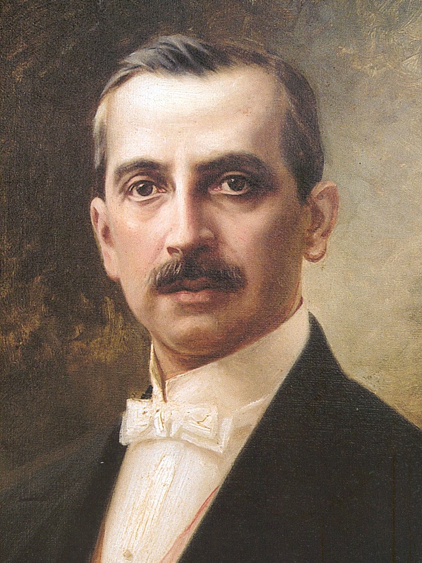 Portrét Javiera Prada y Ugarteche 1871-1921, peruánského politika a učitele od Teófilo Castillo