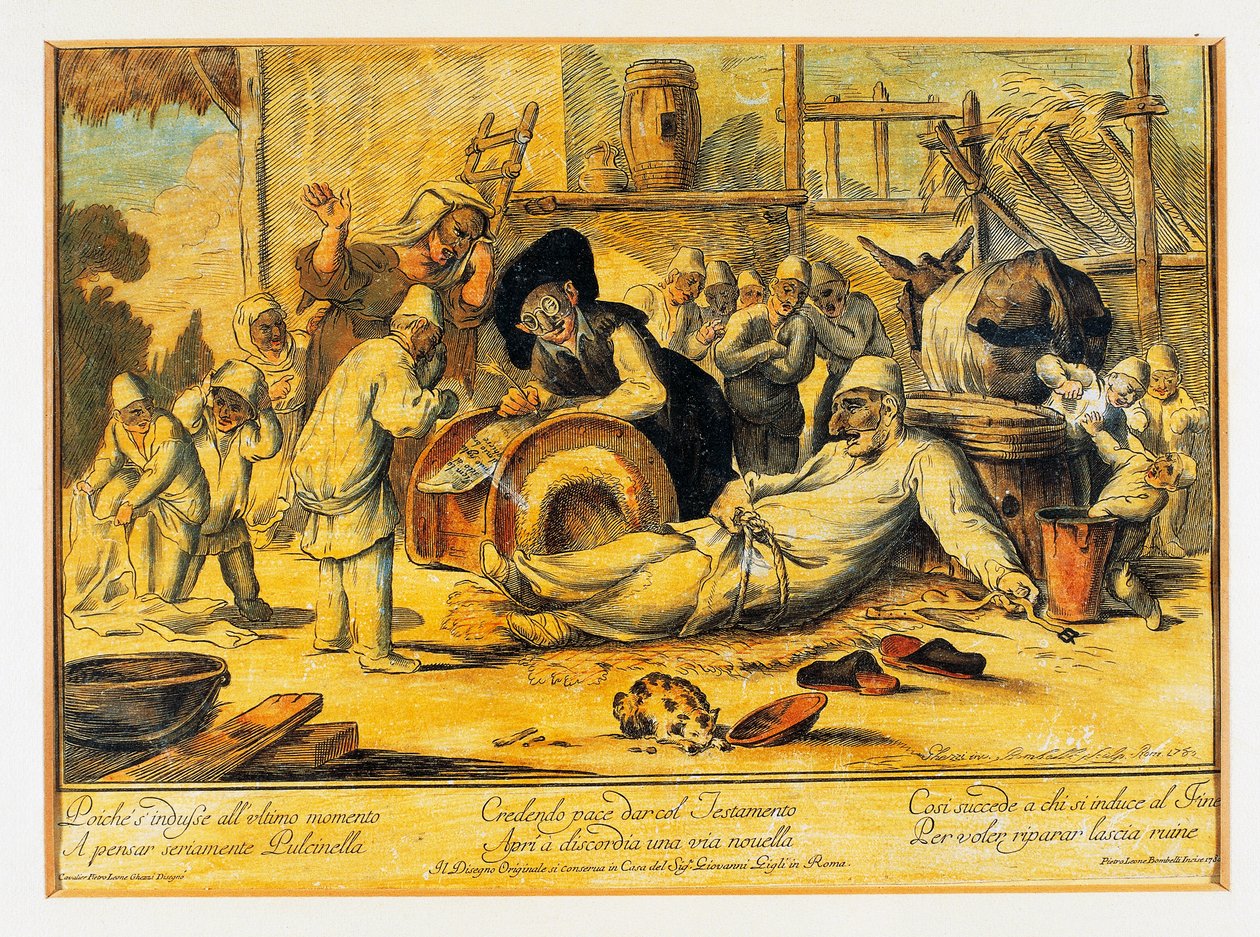 Pulcinella dělá vůli od Blaise Nicolas Le Sueur