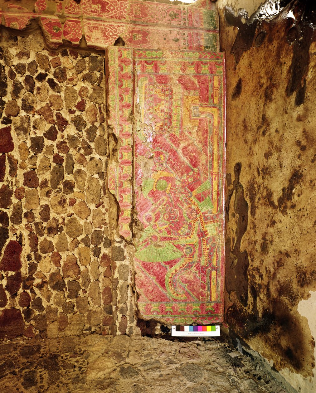 Nástěnná malba opeřeného hada (nástěnná malba) od Teotihuacan