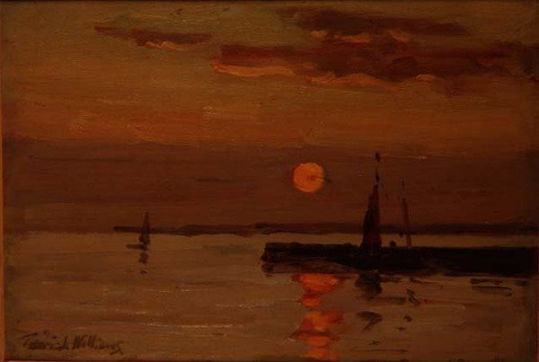 Západ slunce, Concarneau, Bretaň od Terrick Williams