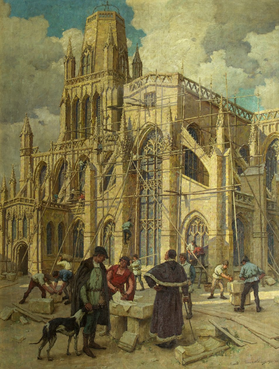Přestavba St Mary Redcliffe William Canynges v roce 1452 od Terrick Williams