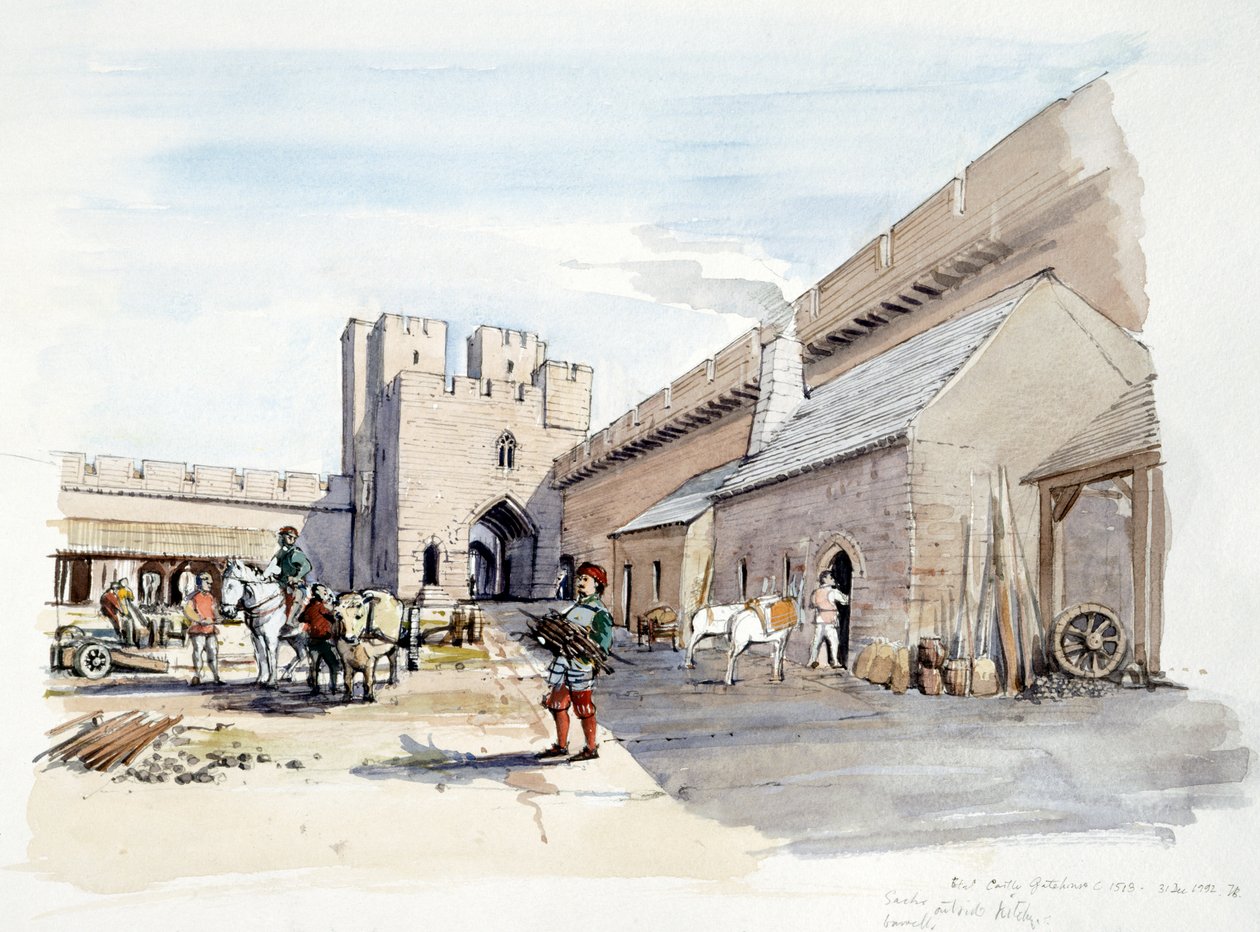 Hrad Etal, c1513, c1990-2010 od Terry Ball