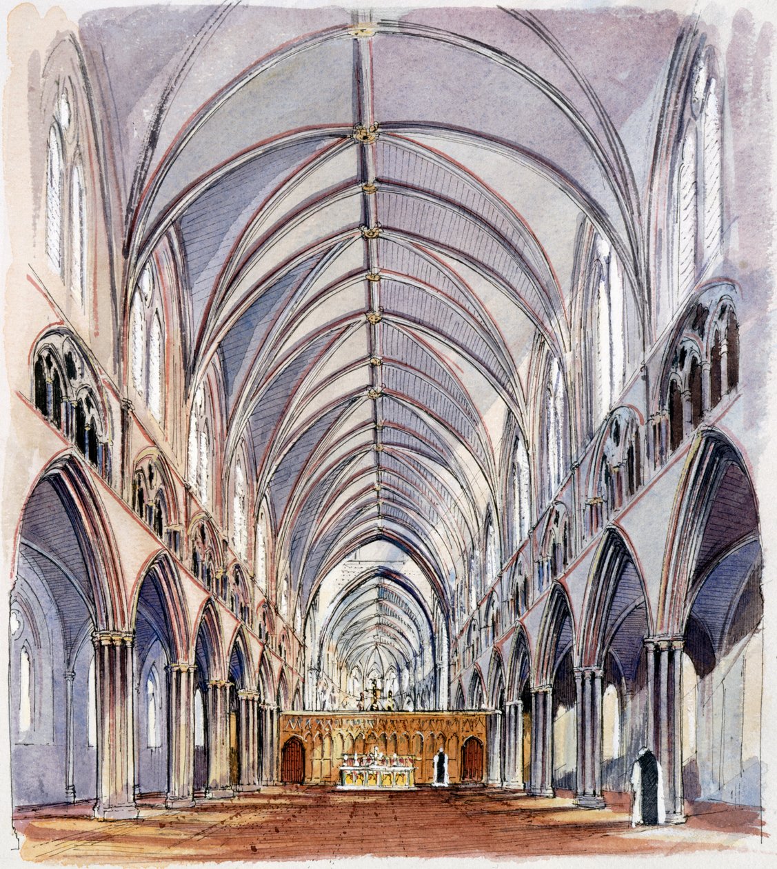 Hailes Abbey, c13. století, c1990-2010 od Terry Ball