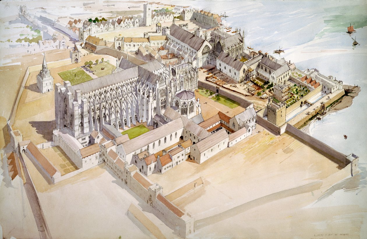 Jewel Tower, Westminster, c1510, c1990-2010. od Terry Ball