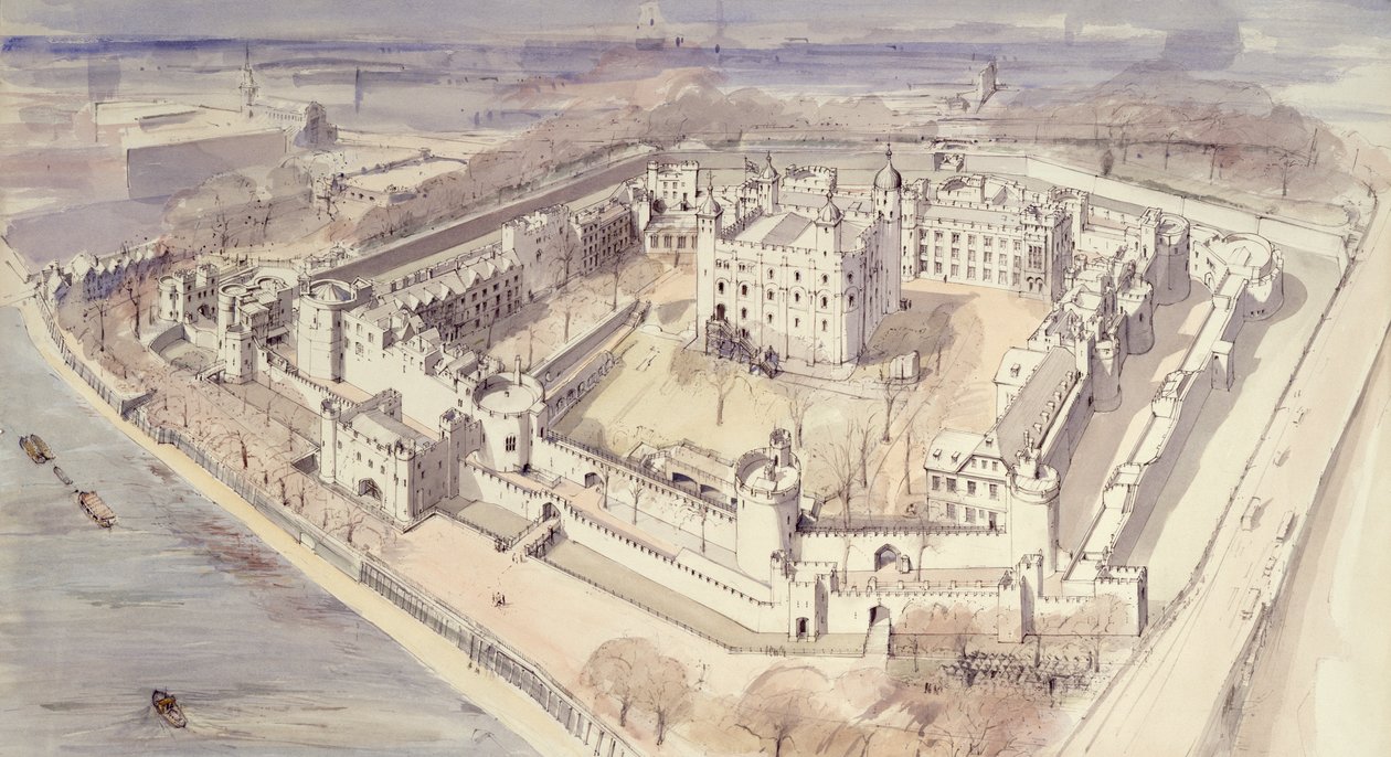 Tower of London, c1270, 1990-2010 od Terry Ball