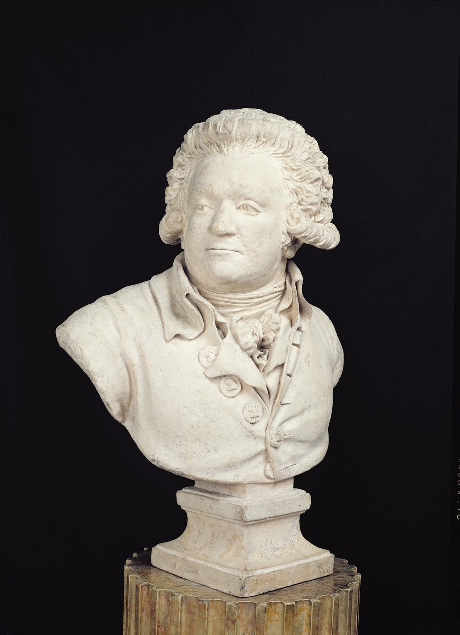 Busta Mirabeau (1749-91) 1791 (sádra) od Tessier