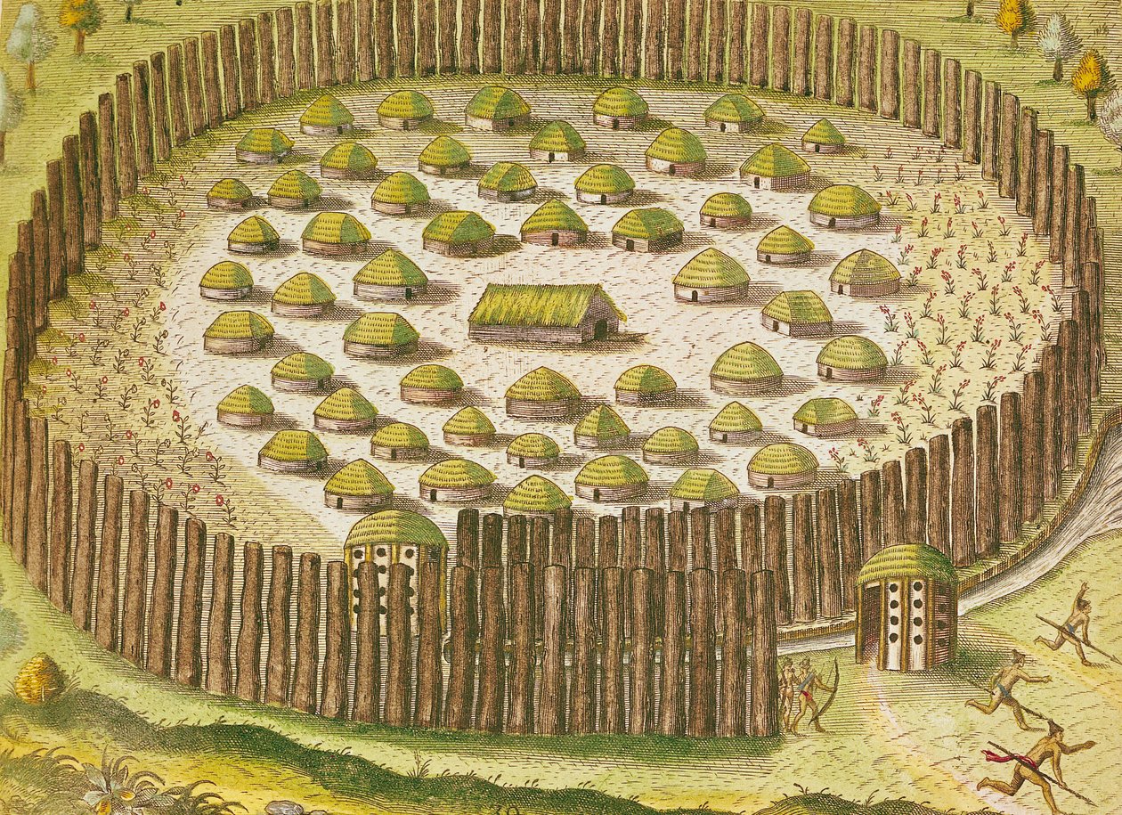 Fortified Indian Village, z 