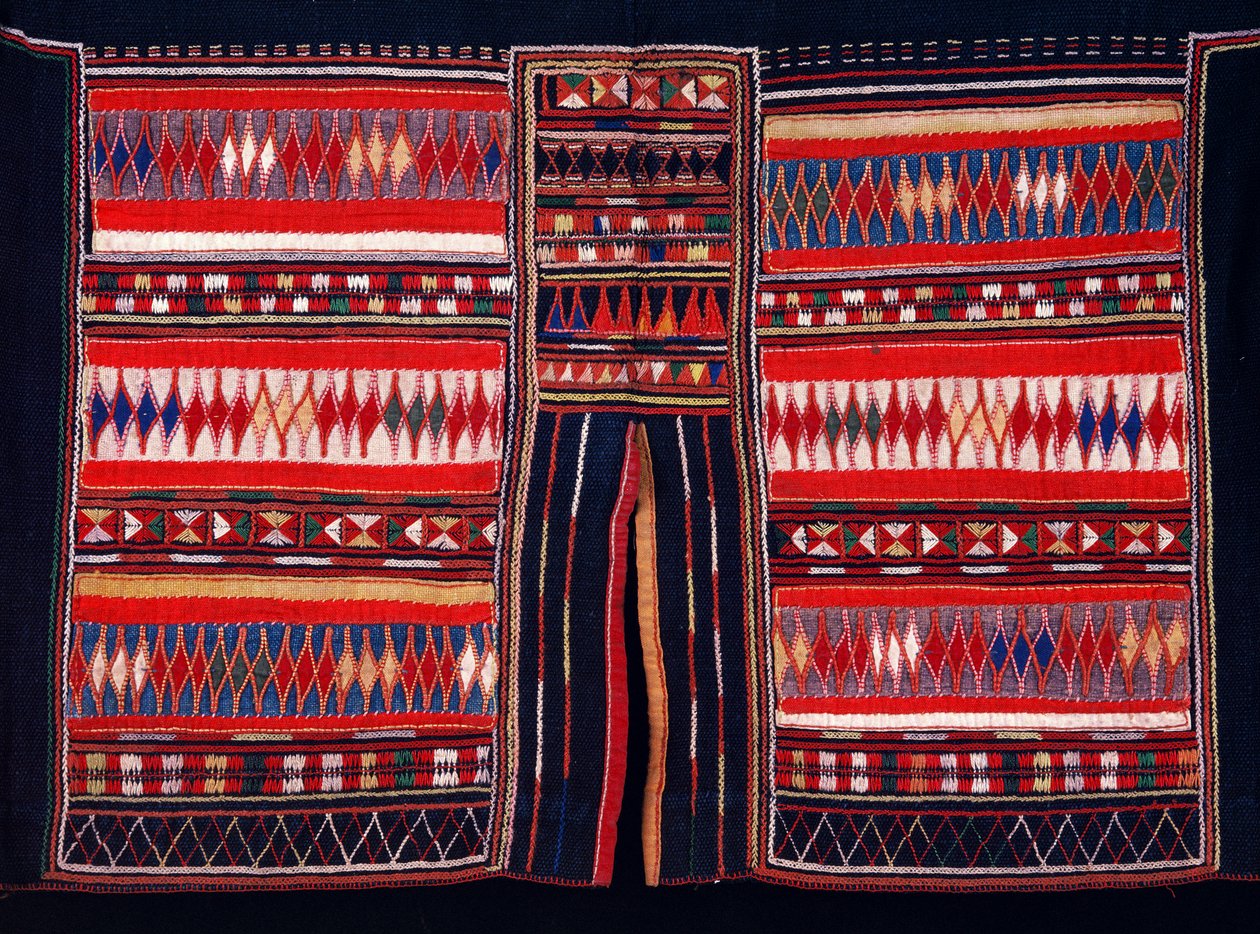 Tkanina horského kmene Akha, severní Thajsko (textil) od Thai School