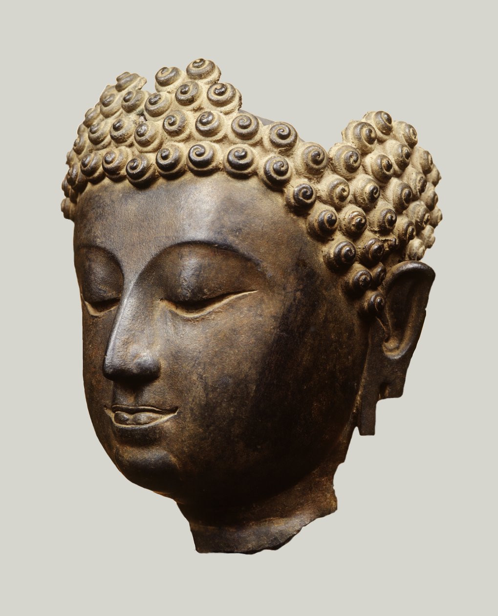 Hlava Buddhy, Dannyho styl (Bronz) od Thai School