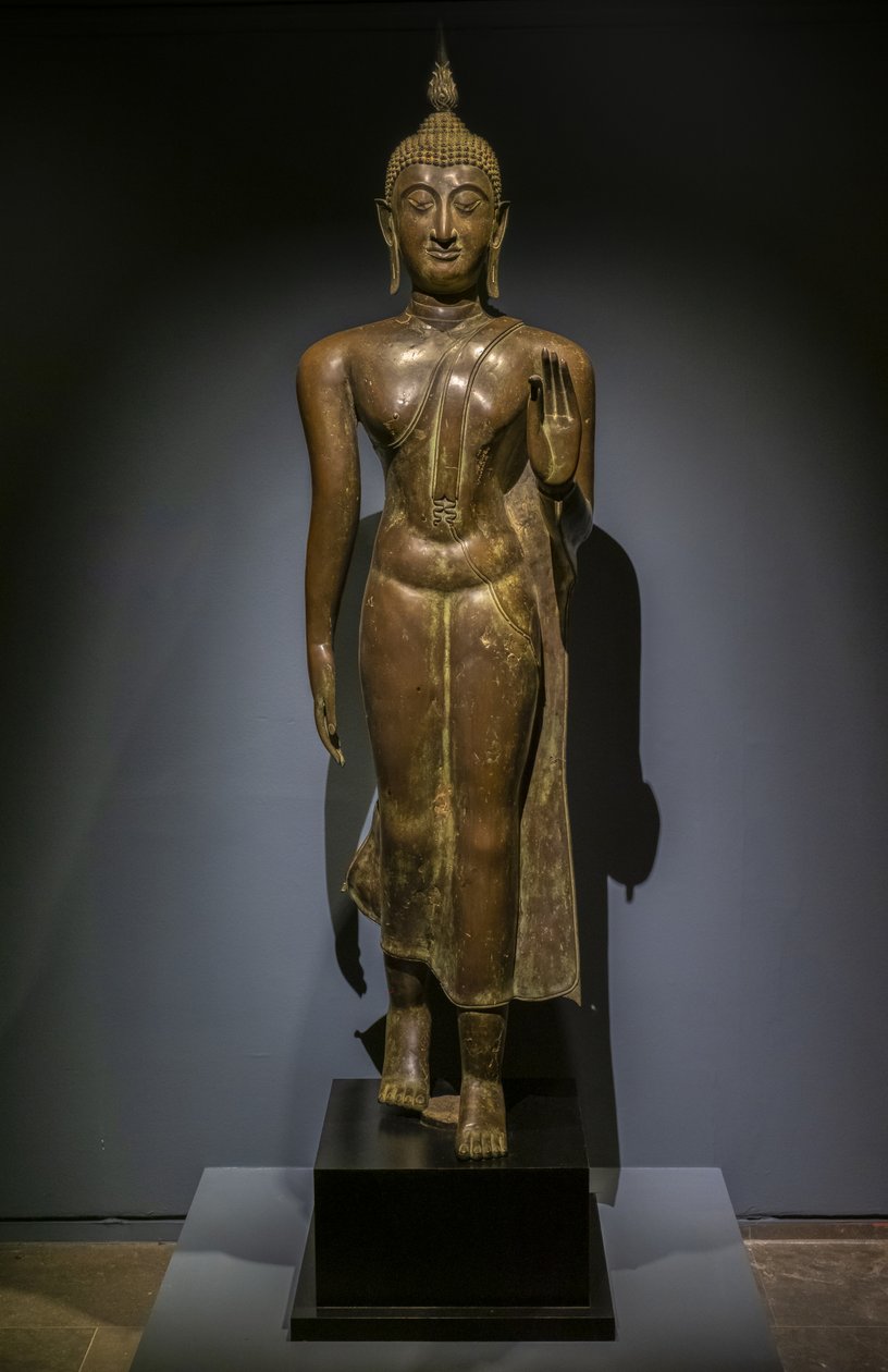 Buddha chodící. Thajsko. Thajské umění Sukhothai, 15.-16. století od Thai School