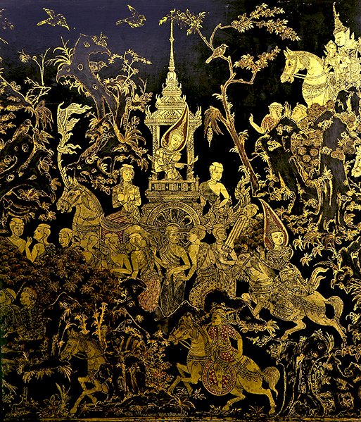 Detail obrazovky, zobrazující epizodu legendy In (zlato a lak) od Thai School