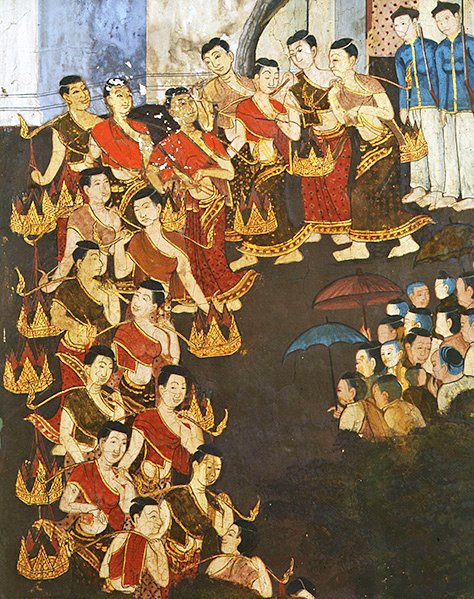 Skupina mladých dívek od Thai School