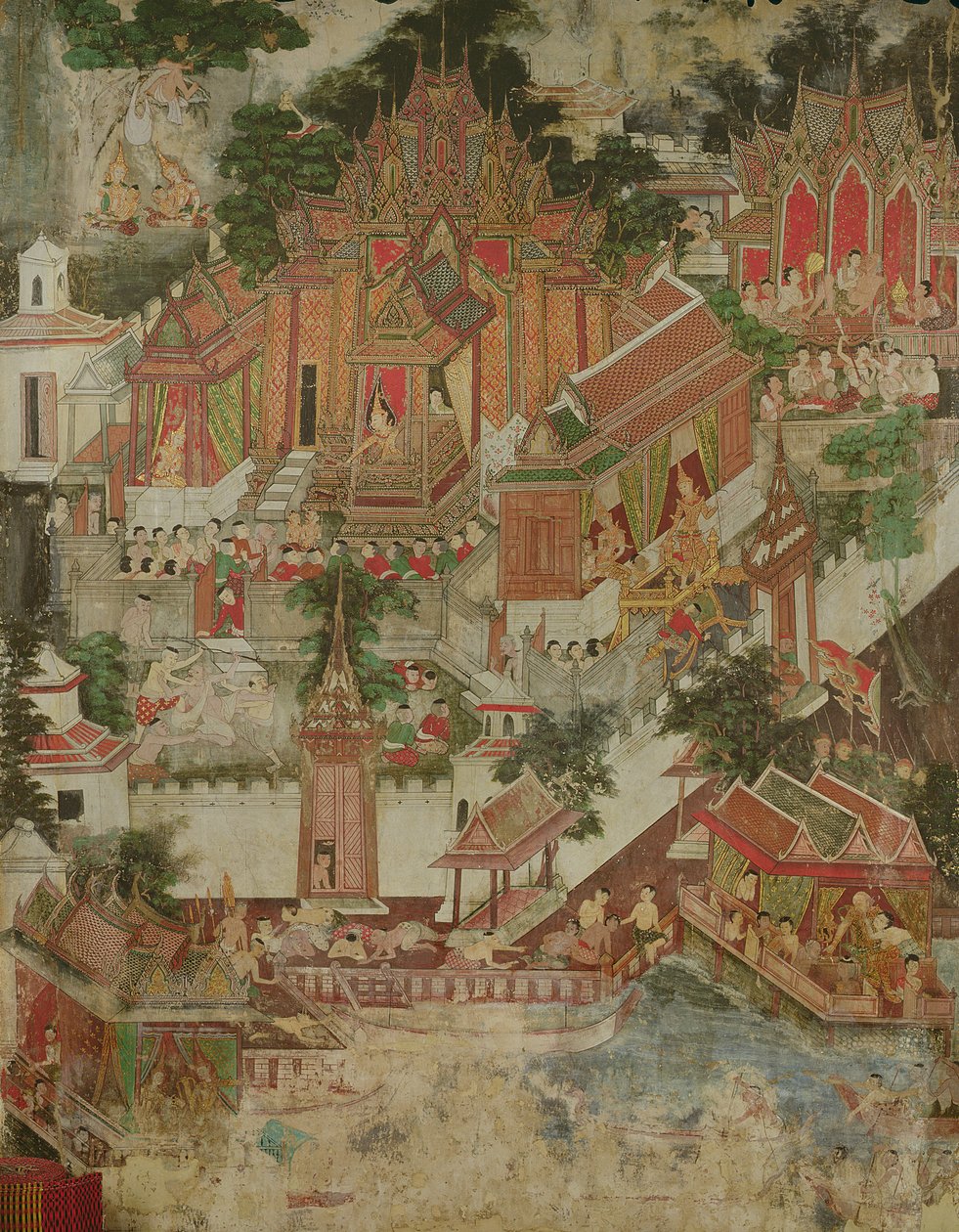 Vessantara Jataka, Wat Suwannaram, Thonburi, 1831 od Thai School