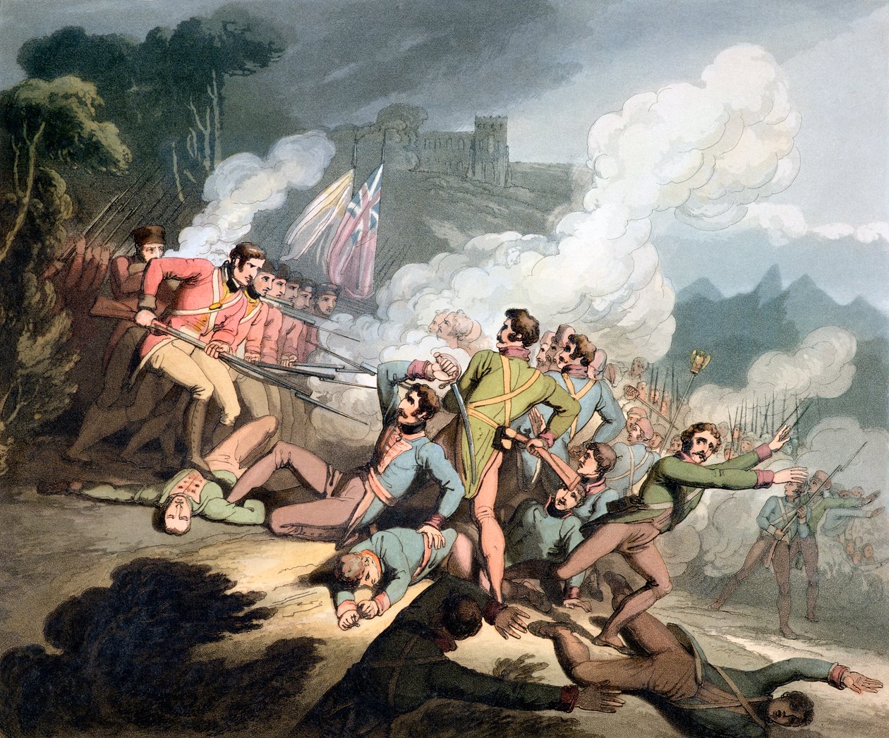 Bitva u Busaco, Portugalsko, 27. září 1810 1819 od Thales Fielding