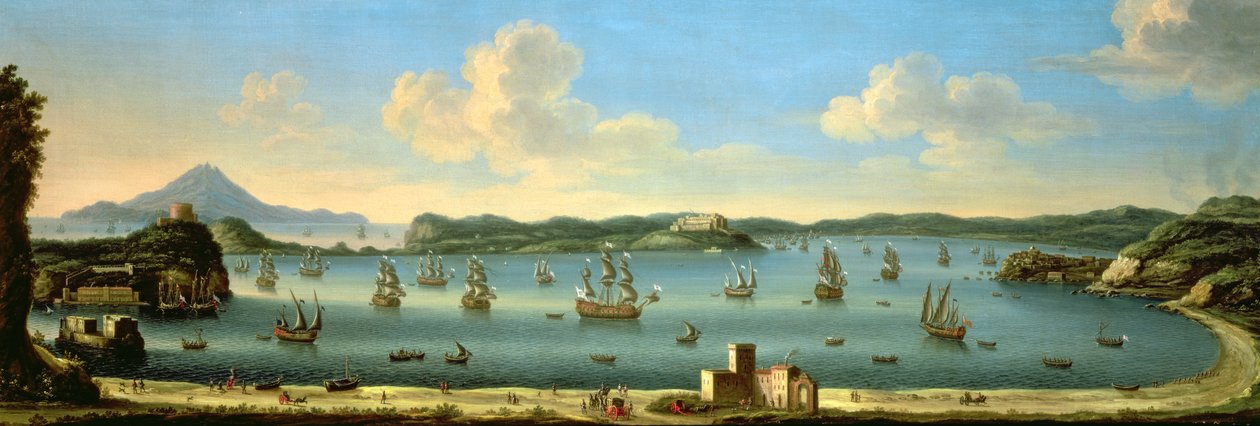 Záliv Pozzuoli s Ischií v dálce 1740 od The Metropolitan Master