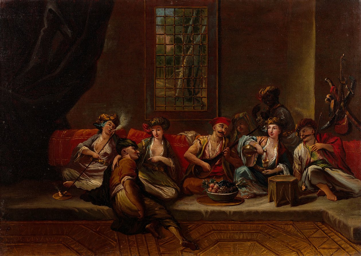 Námořní pěchota osmanského námořnictva od Vanmour School