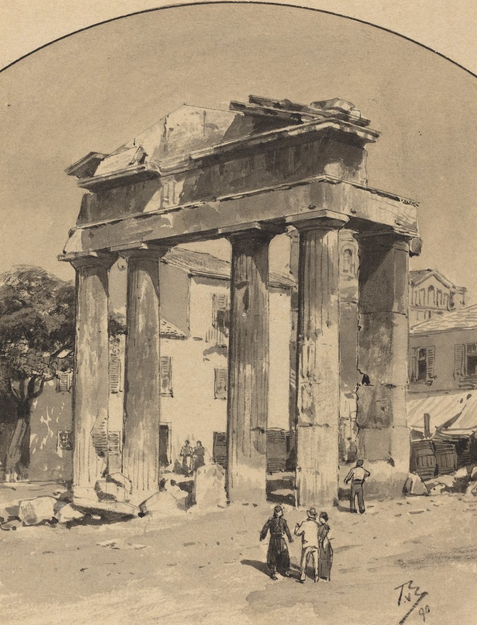Stará tržní brána, 1890. od Themistocles von Eckenbrecher