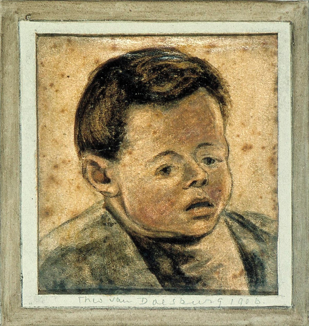 Hlava chlapce od Theo van Doesburg