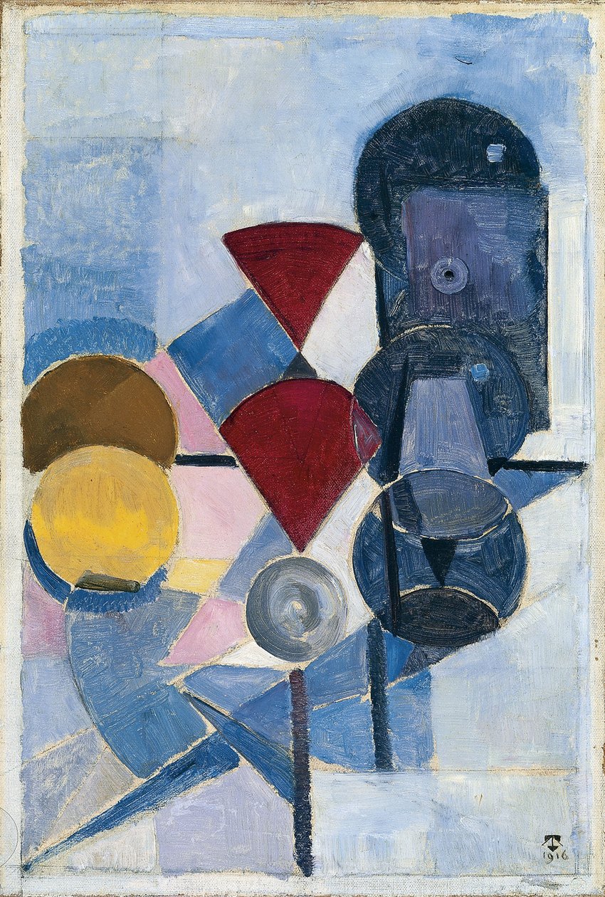 Kompozice II Zátiší, 1916 od Theo van Doesburg