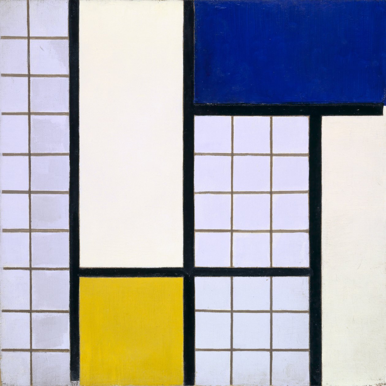 Skladba v půltónech, 1928 od Theo van Doesburg