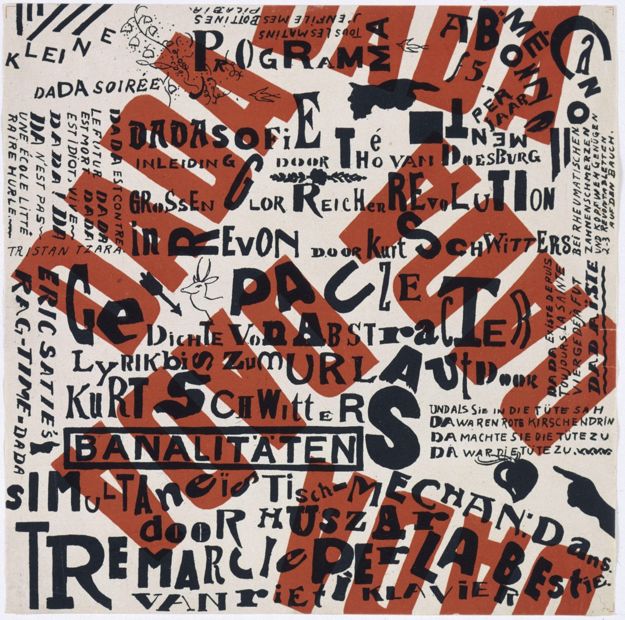 Večer Kleine Dada, 1922 od Theo van Doesburg