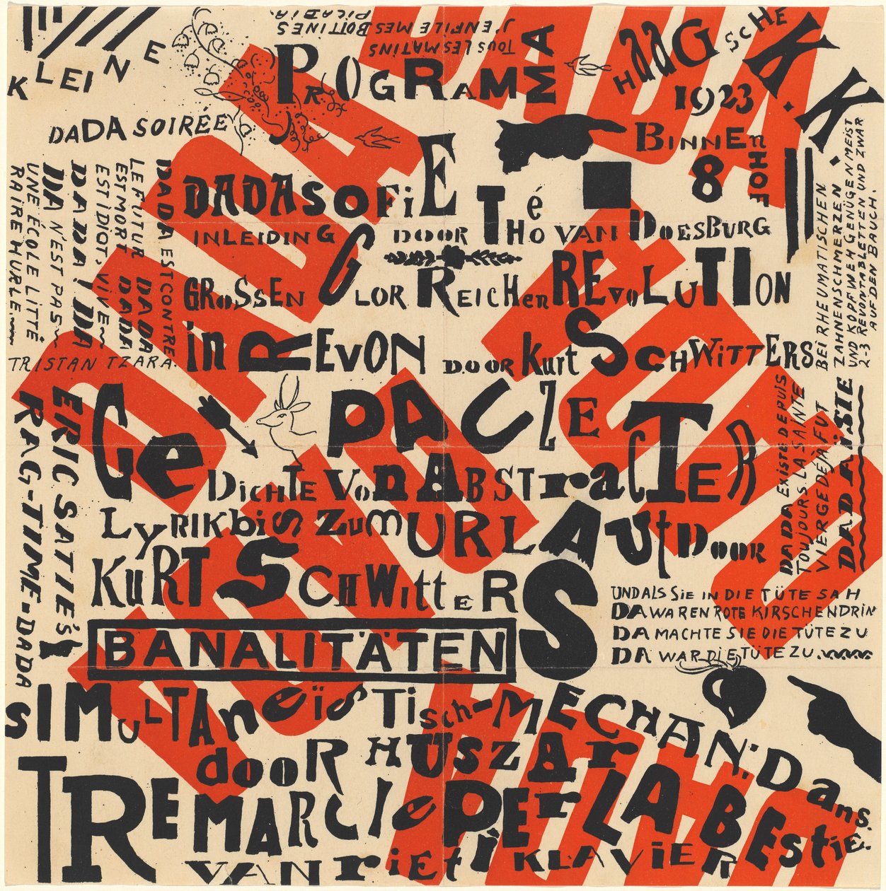 Kleine Dada Evening (Small Dada Evening) od Theo van Doesburg and Kurt Schwitters