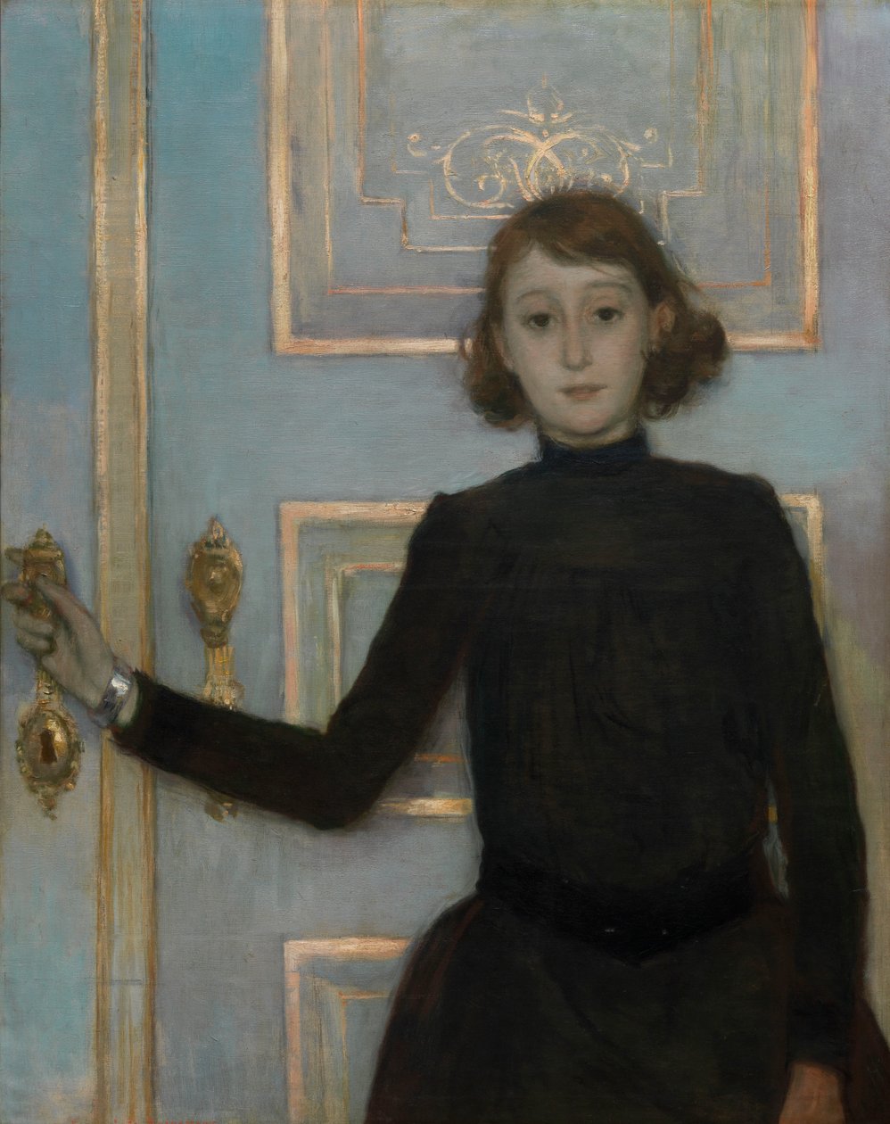 Portrét Marguerite van Mons (olej na plátně) od Théo van Rysselberghe
