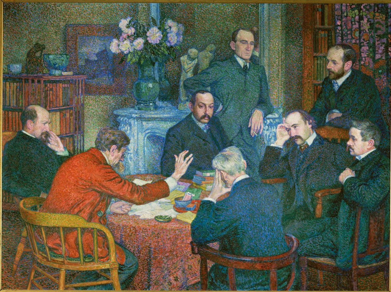 Čtení (malba na plátně) od Theo van Rysselberghe