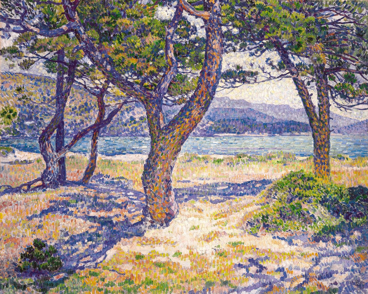 Středozemní moře u Le Lavandou od Théo van Rysselberghe