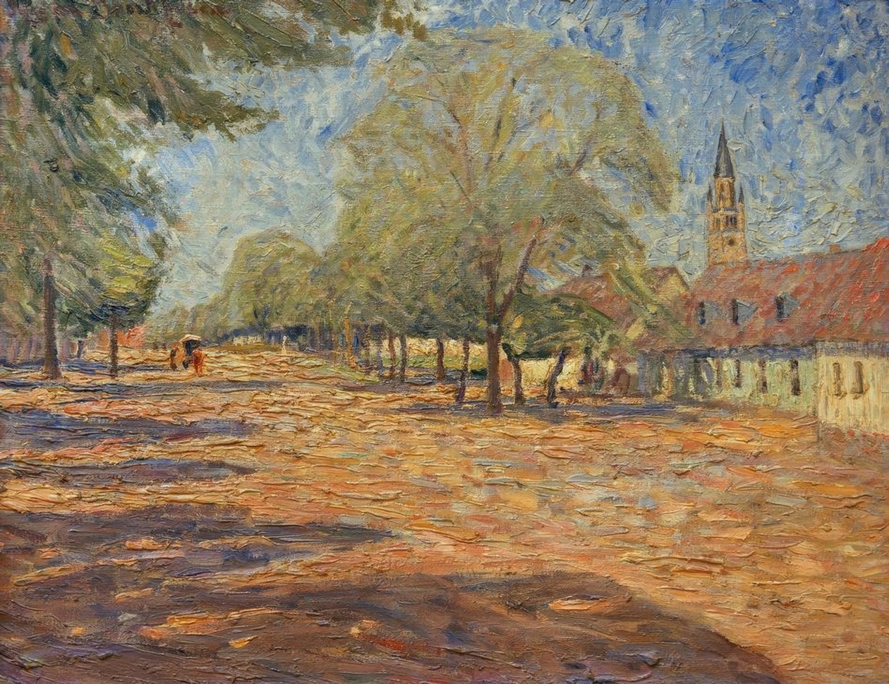 Märkische Dorfstrasse od Theo von Brockhusen