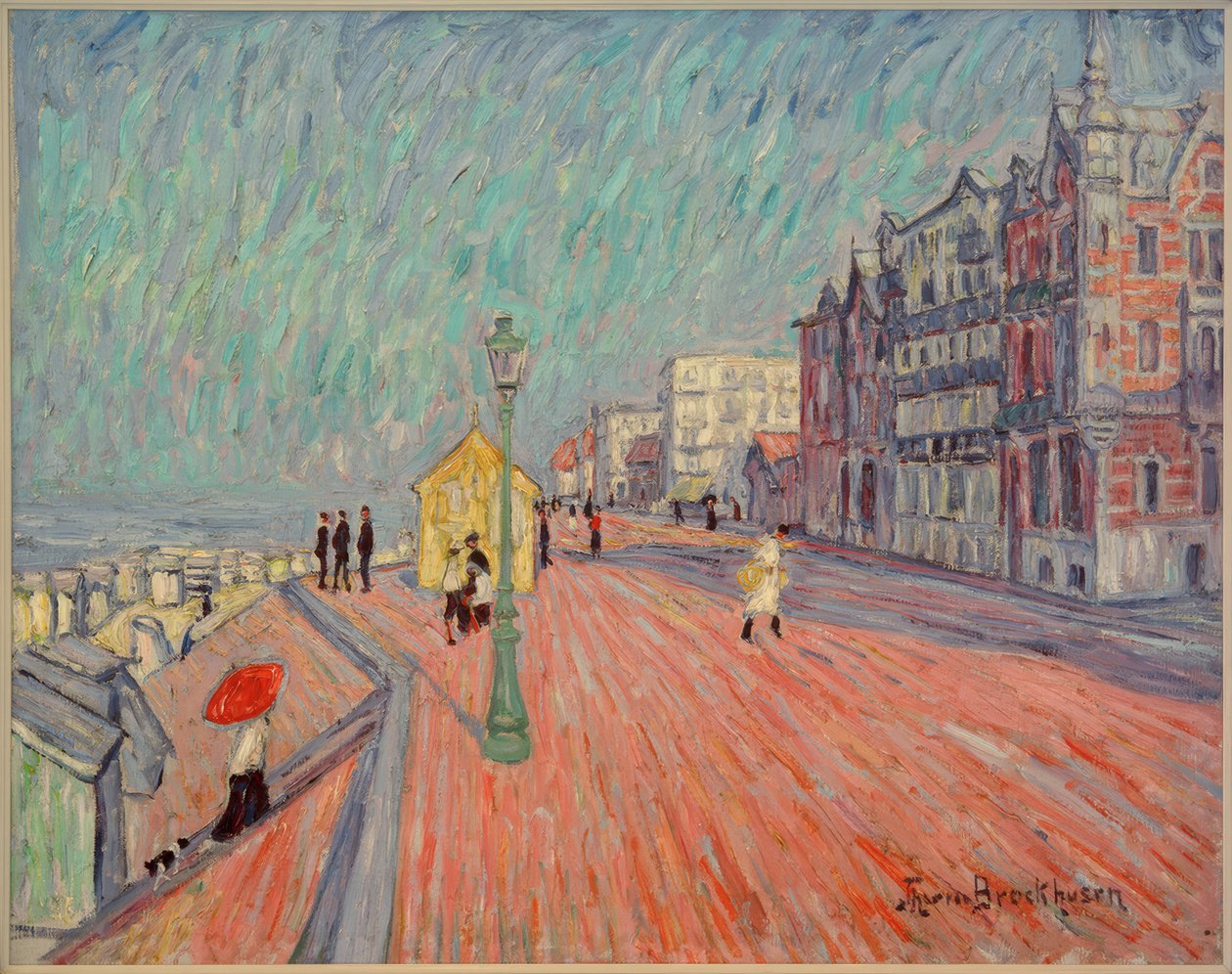 Strandpromenade v Knocke od Theo von Brockhusen