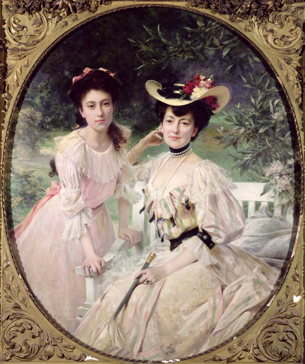 Madame Collas a její dcera, Giselle, 1903 od Theobald Chartran