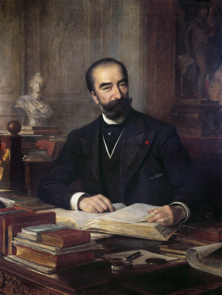 Portrét francouzského prezidenta Marie François Sadi Carnot (1837-1894) od Theobald Chartran