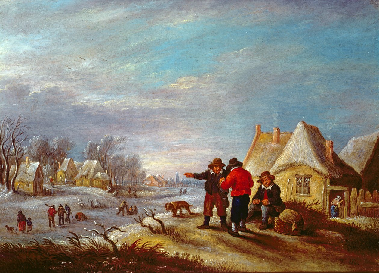 Pozdní zima ve Flandrech od Theobald Michau