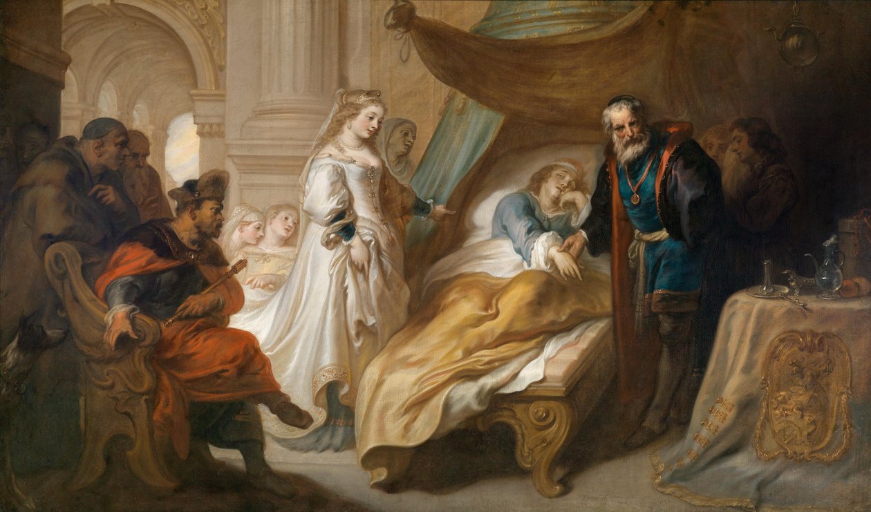 Antiochus a Stratonike od Theodoor van Thulden
