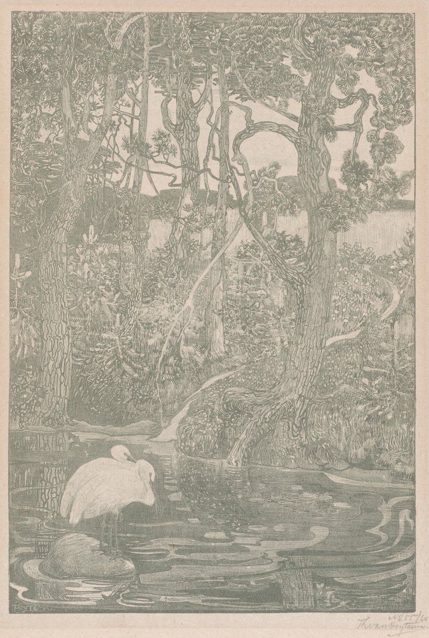 Bosidylle (Woodland Idyll) od Theodoor van Hoijtema