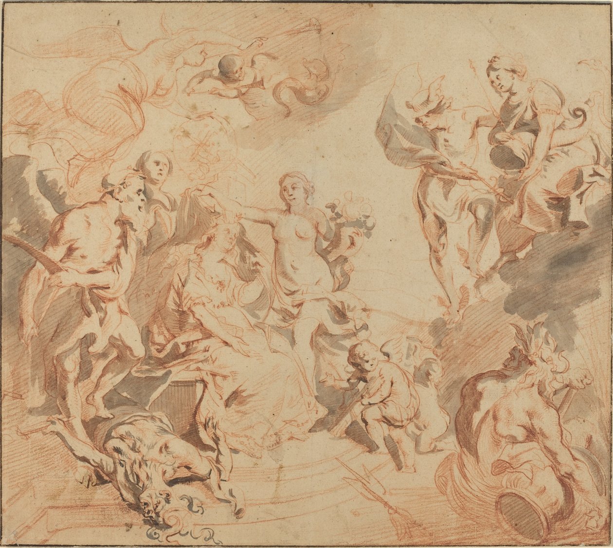 Antverpy požehnané hojností od Theodoor van Thulden