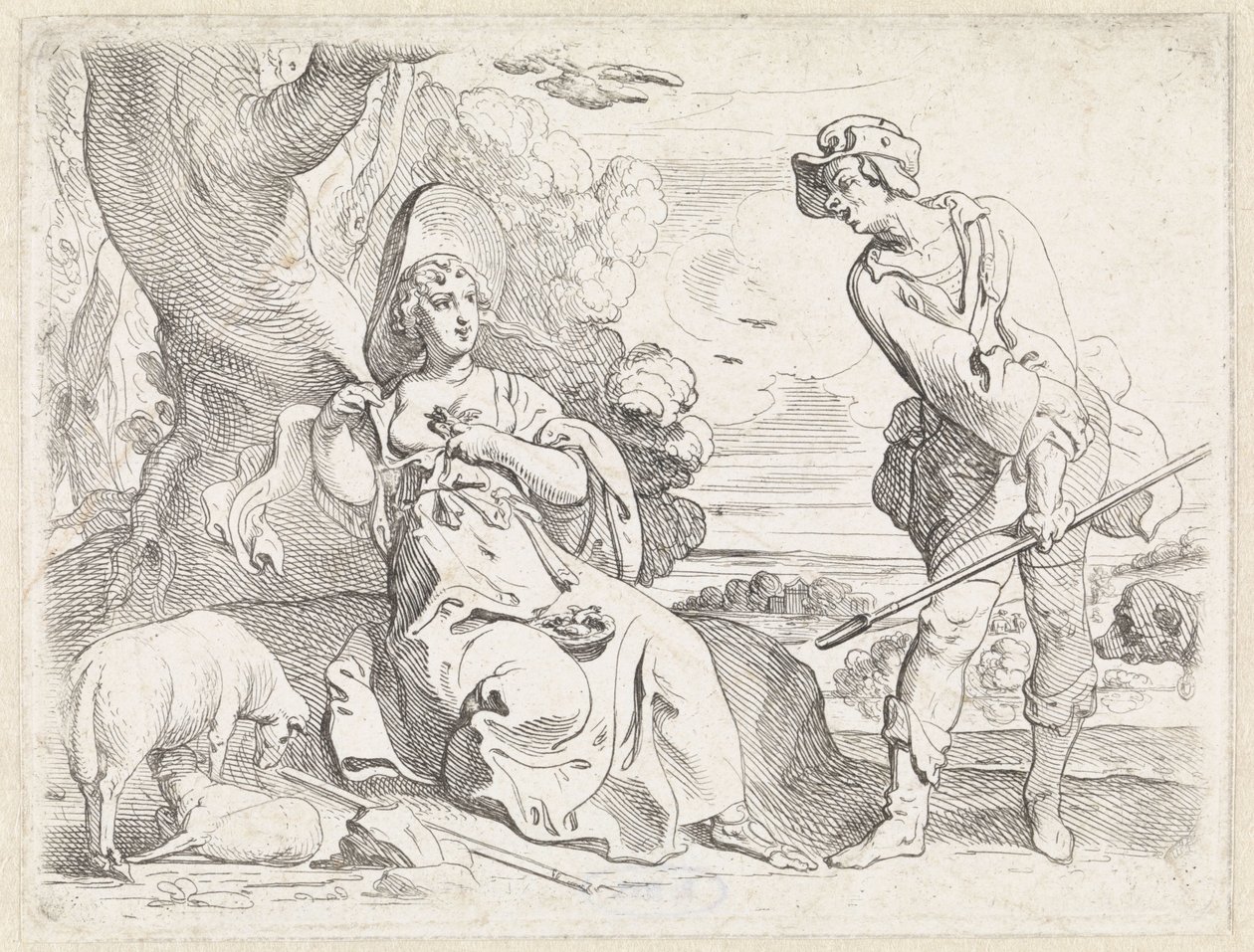 Pastýř a Pastýřka od Theodoor van Thulden