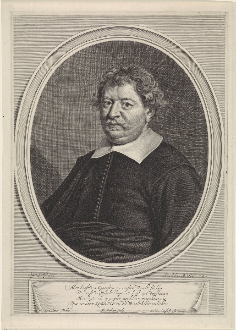 Portrét Franse Koertena od Theodor Matham