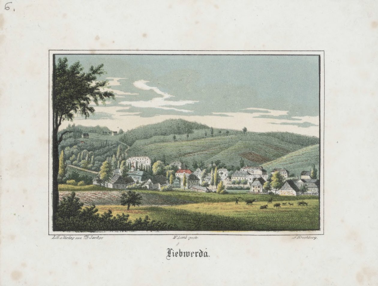 Liebwerda vidět z Friedrichsruh od Theodor Sachse